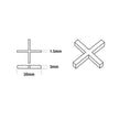 Cross Spacers 1.5mm 100 Pieces