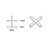 Cross Spacers 1.5mm 100 Pieces