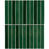 Porcelain Dark Green Glossy Mosaic