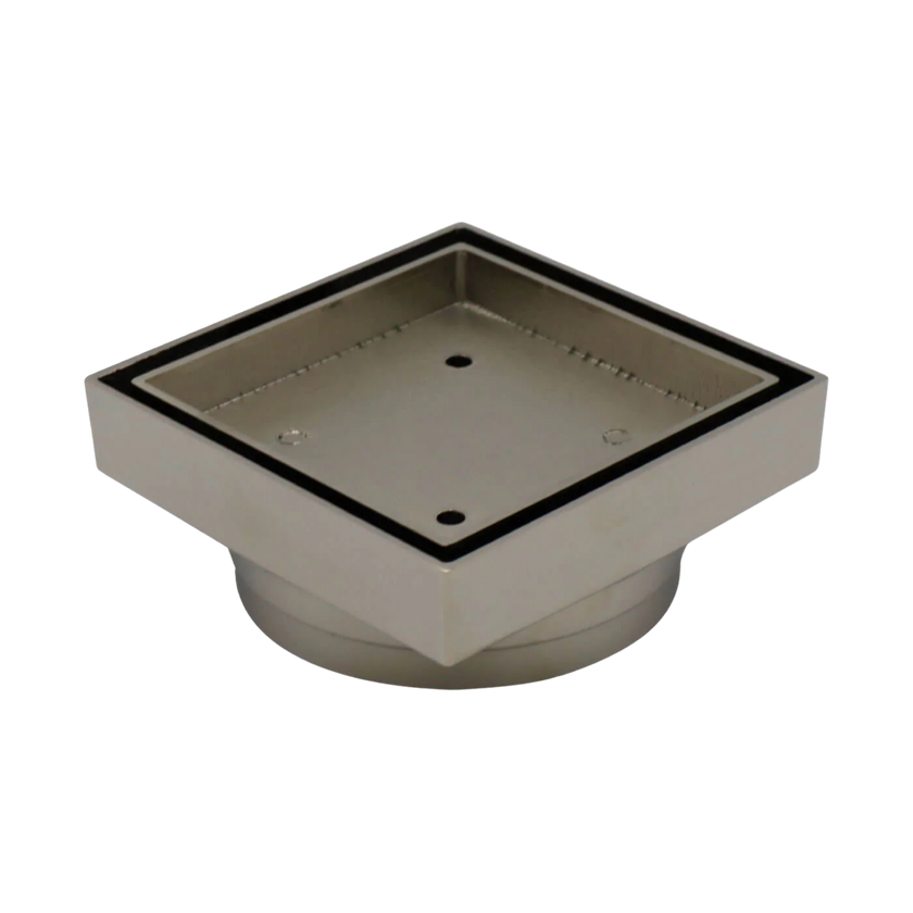 Floor Waste Bermuda Mega Square 50mm Brushed Nickel