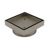 Floor Waste Bermuda Mega Square 50mm Brushed Nickel