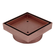 Floor Waste Bermuda Mega Square 100mm Rose Gold