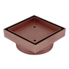 Floor Waste Bermuda Mega Square 100mm Rose Gold