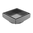 Floor Waste Bermuda Mega Square 100mm Brushed Gunmetal