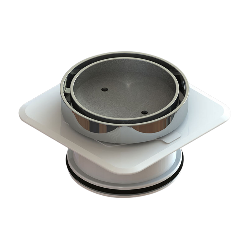 Floor Waste Bermuda Mega Round 100mm Chrome