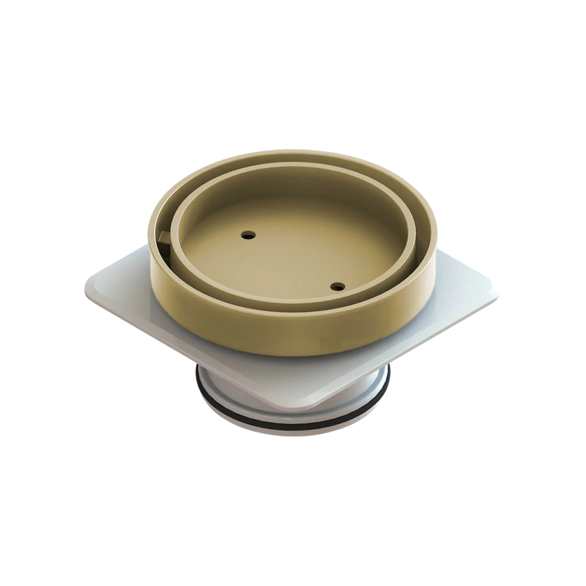 Floor Waste Bermuda Mega Round 50mm Brushed Gold