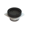 Floor Waste Bermuda Mega Round 80mm Matte Black