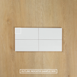 White Gloss Pressed Edge