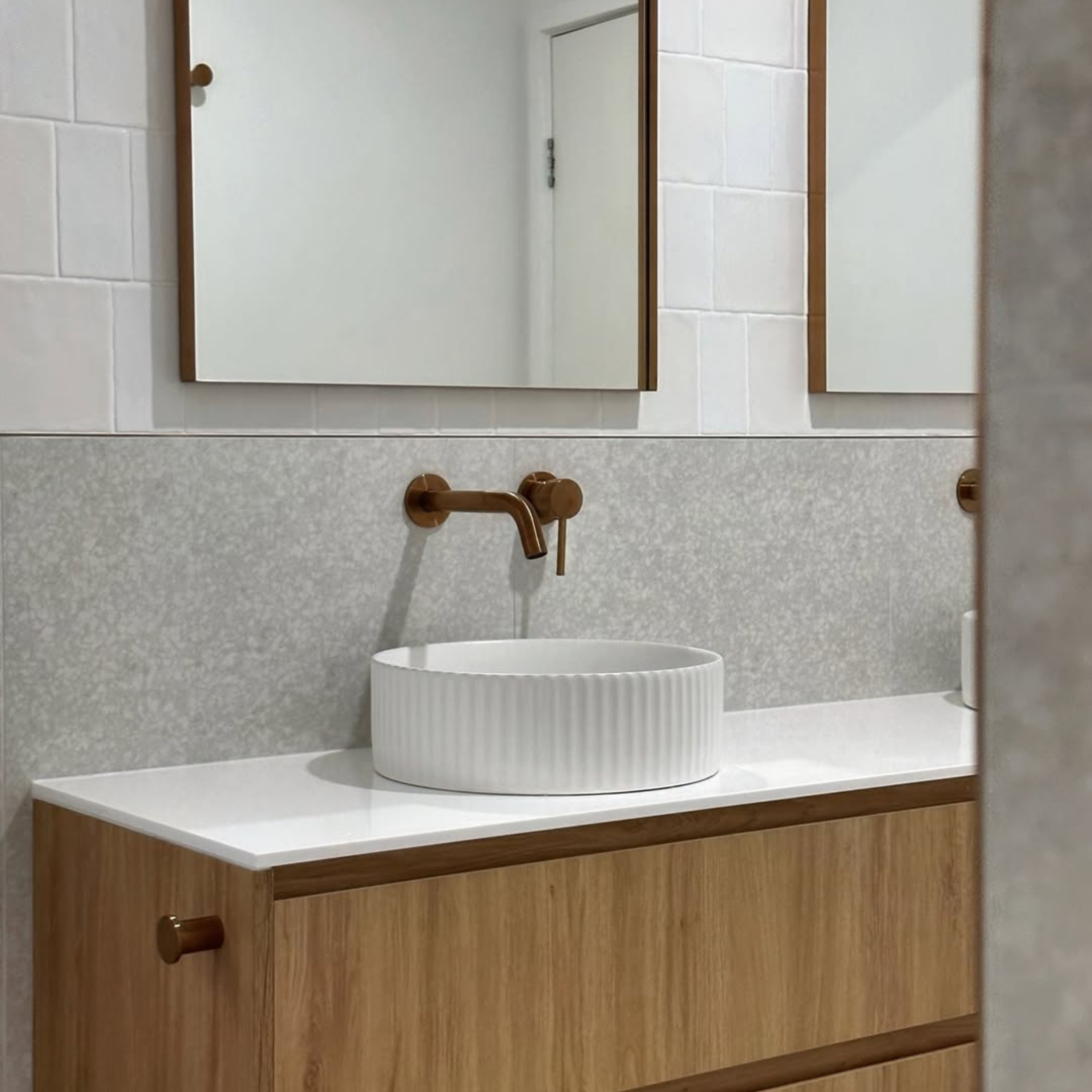 Paddington Terrazzo White In Out