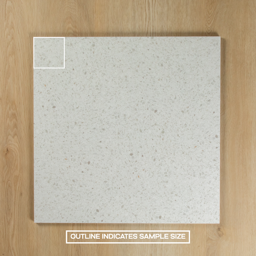 Terrazzo Carving White Matte