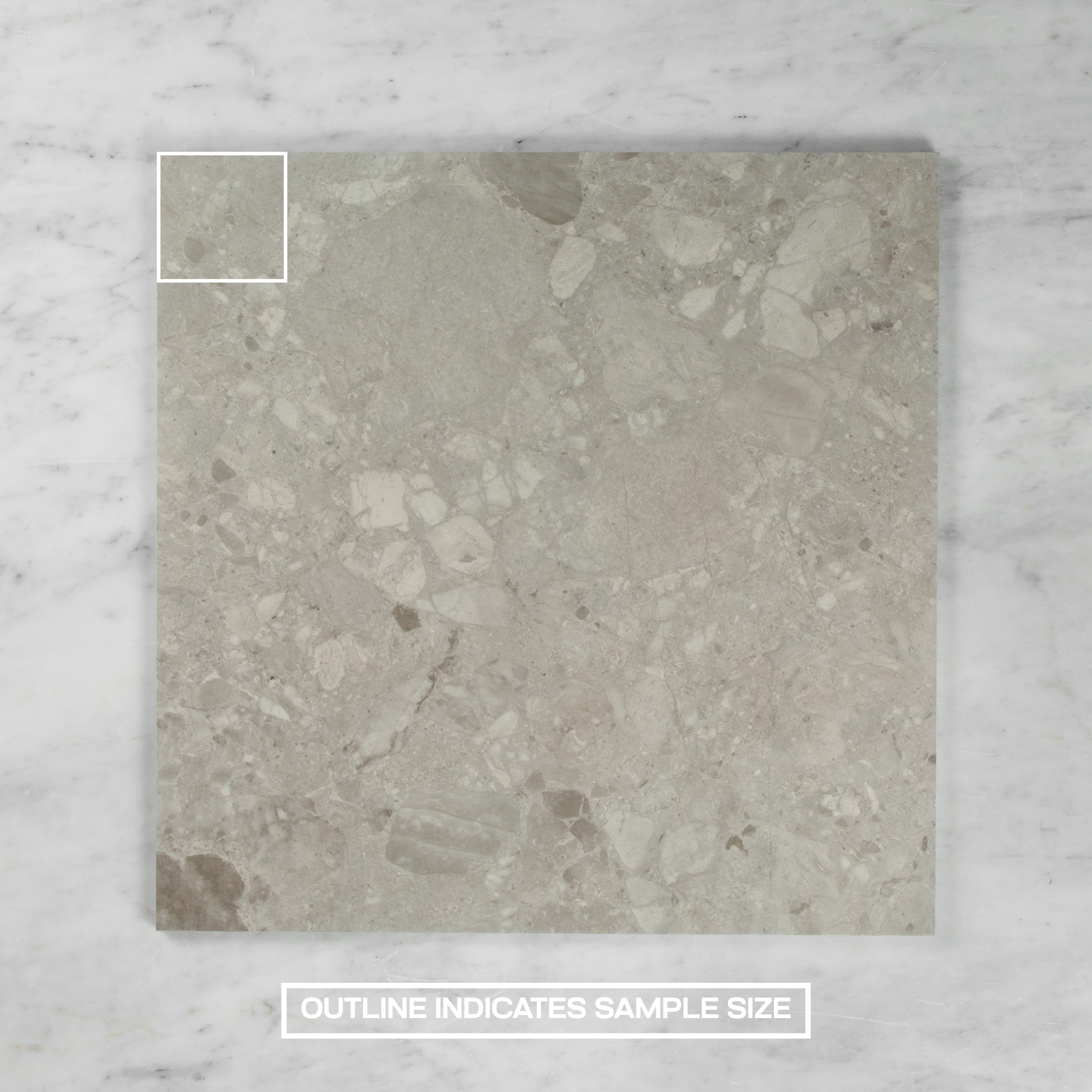 Terrazzo Stone Light Grey In Out