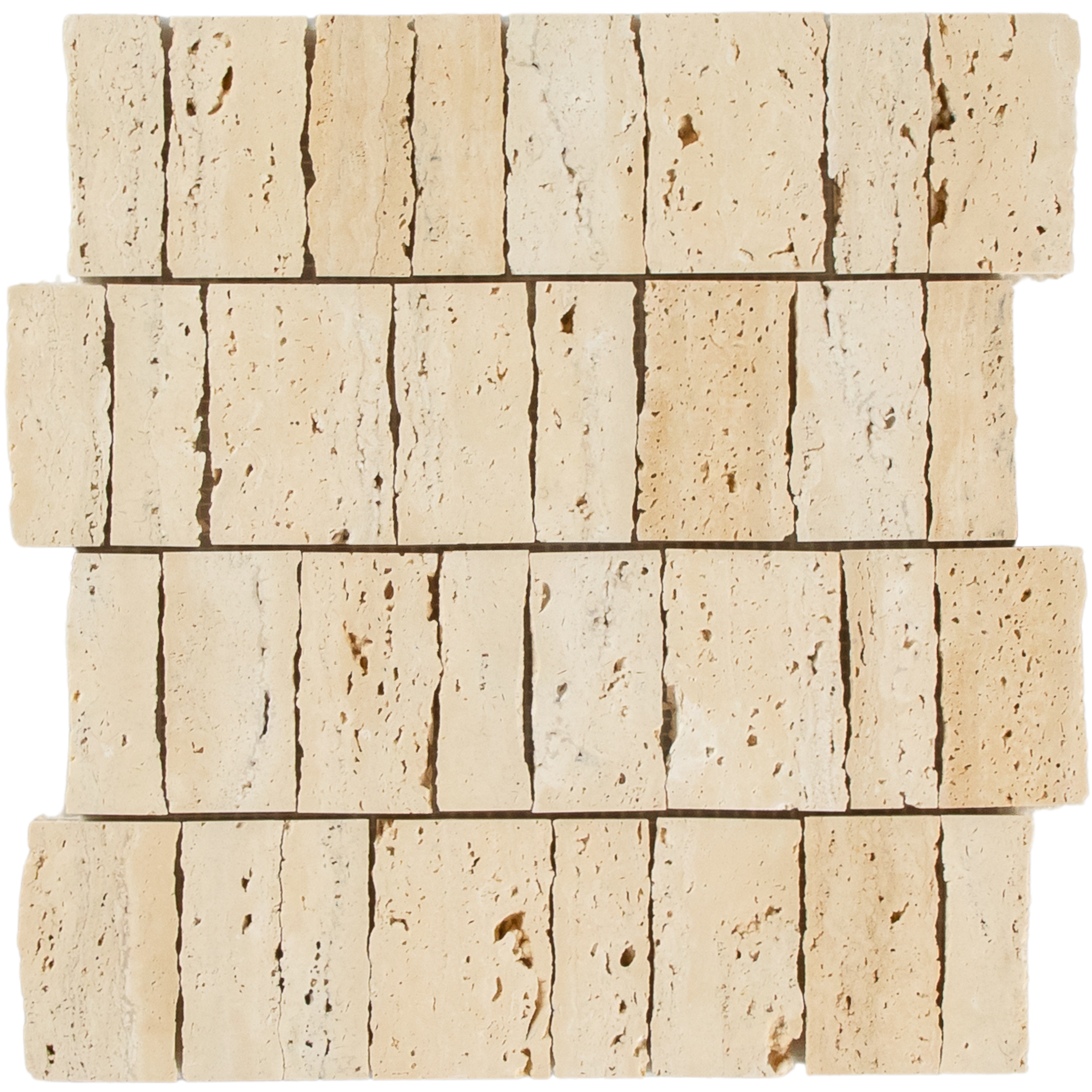 Travertine Ashlar Mosaic Beige