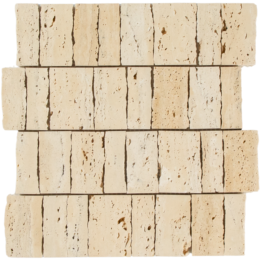 Travertine Ashlar Mosaic Beige