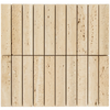 Travertine Concave Kit Kat Mosaic