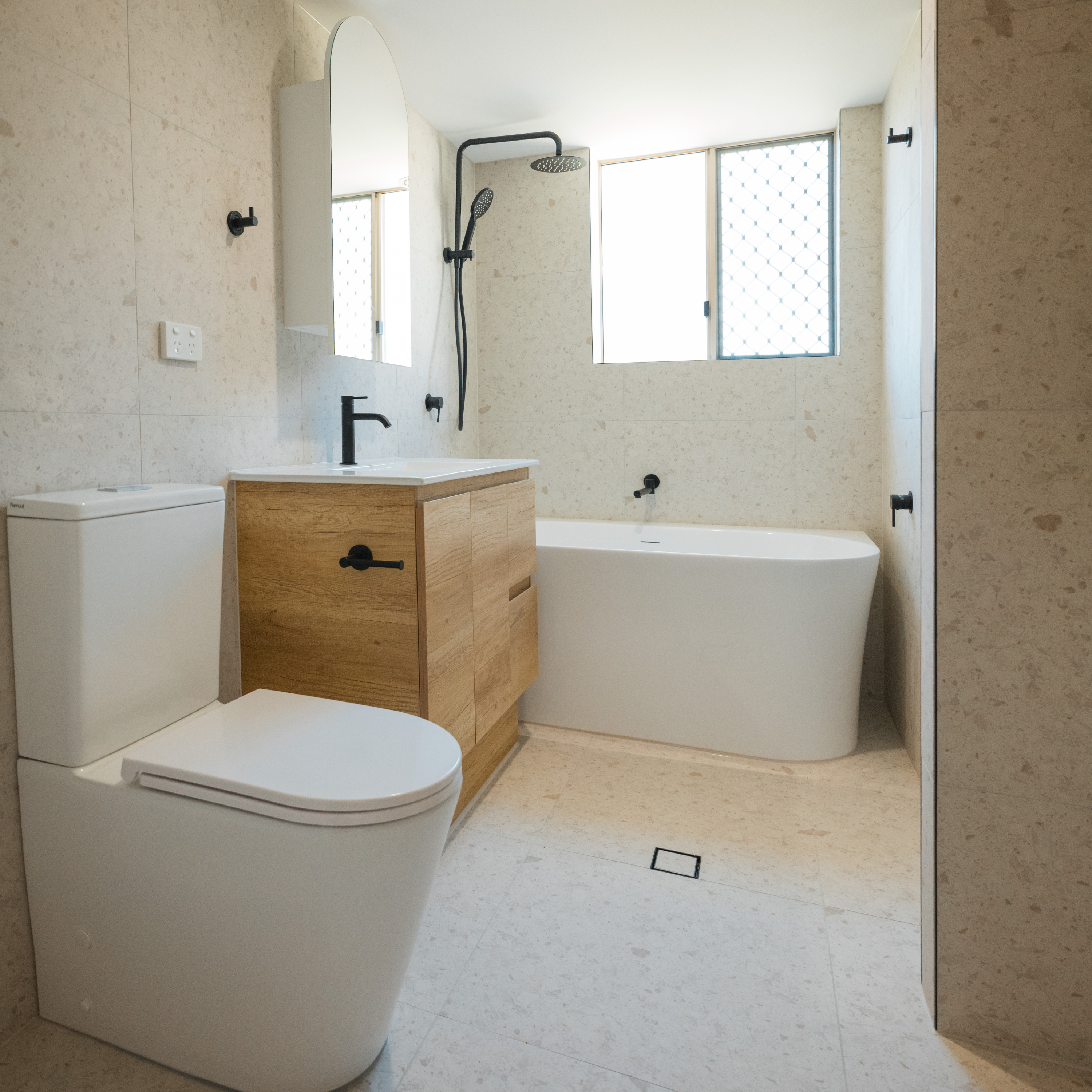 Antique Terrazzo Stone Marshmallow Matte Shine