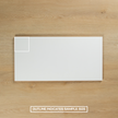 White Matte Pressed Edge