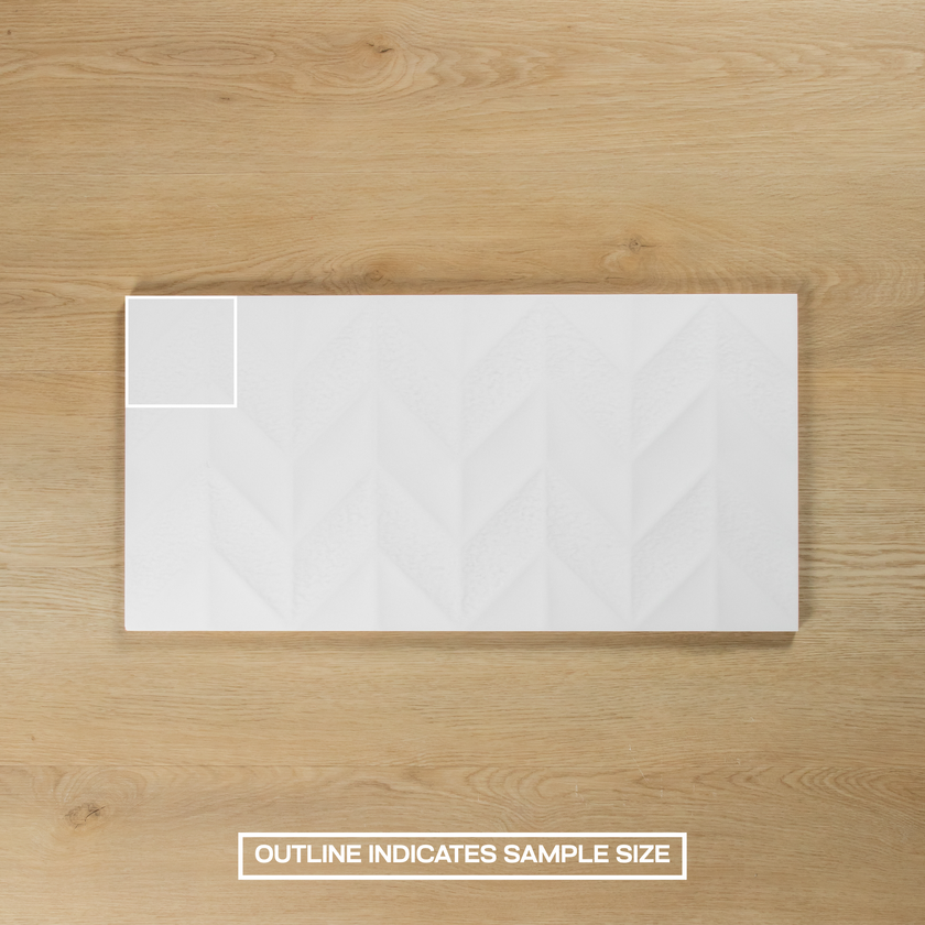 Chevron White Matte