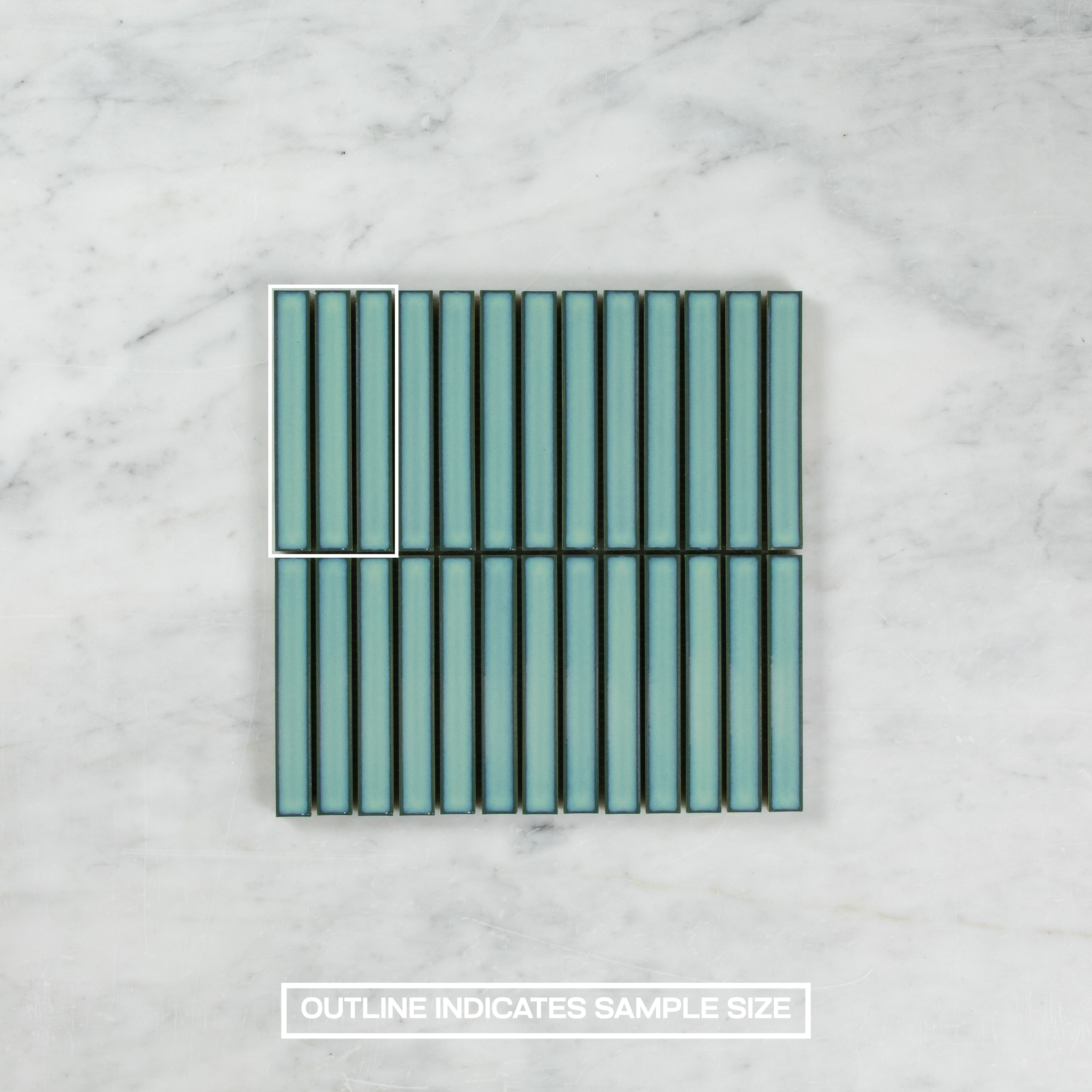 Clovelly Antique Light Green Gloss Kit Kat Mosaic Mosaic