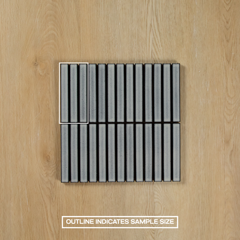 Clovelly Antique Grey Gloss Concave Kit Kat Mosaic