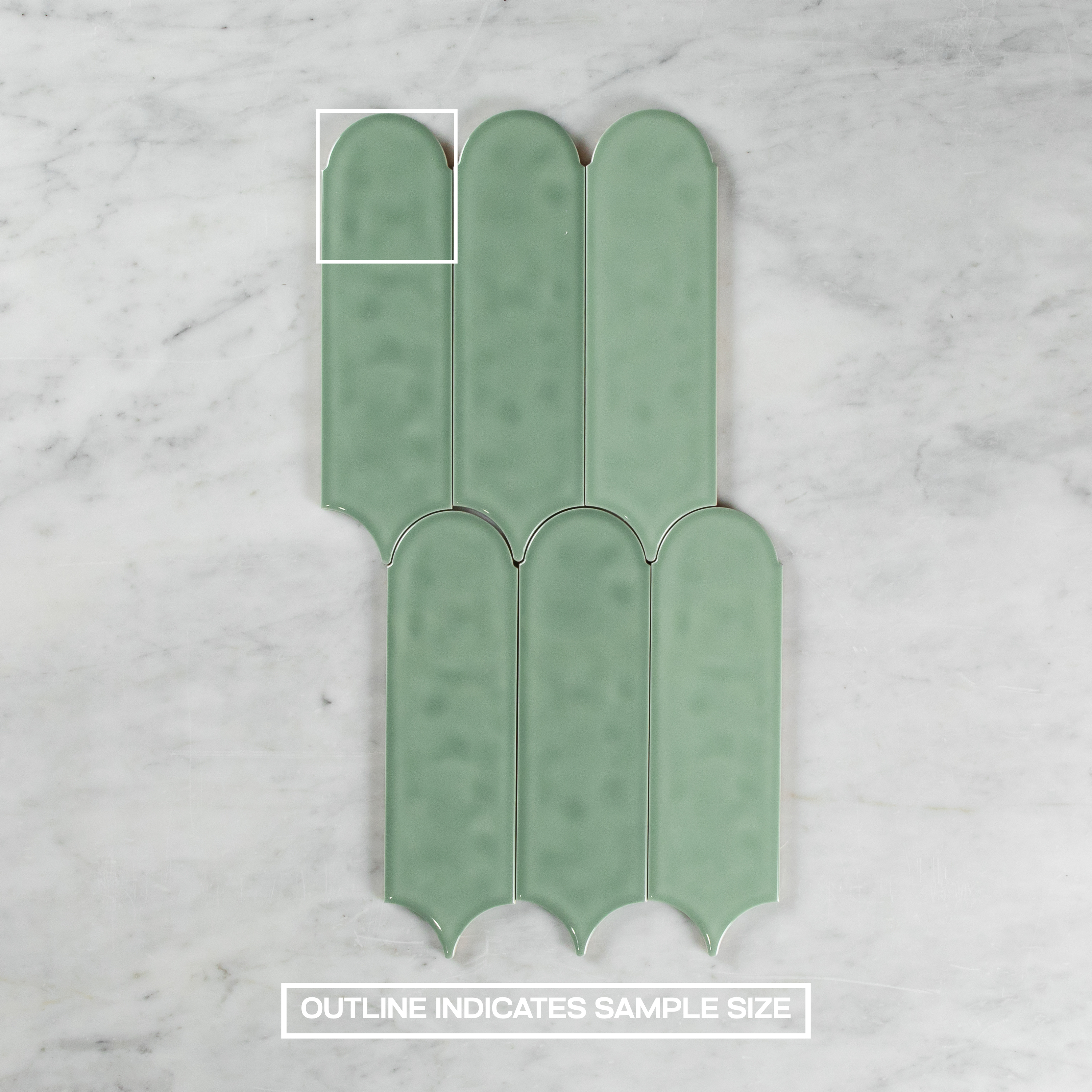 Flemmington Feather Light Green Ripple Gloss