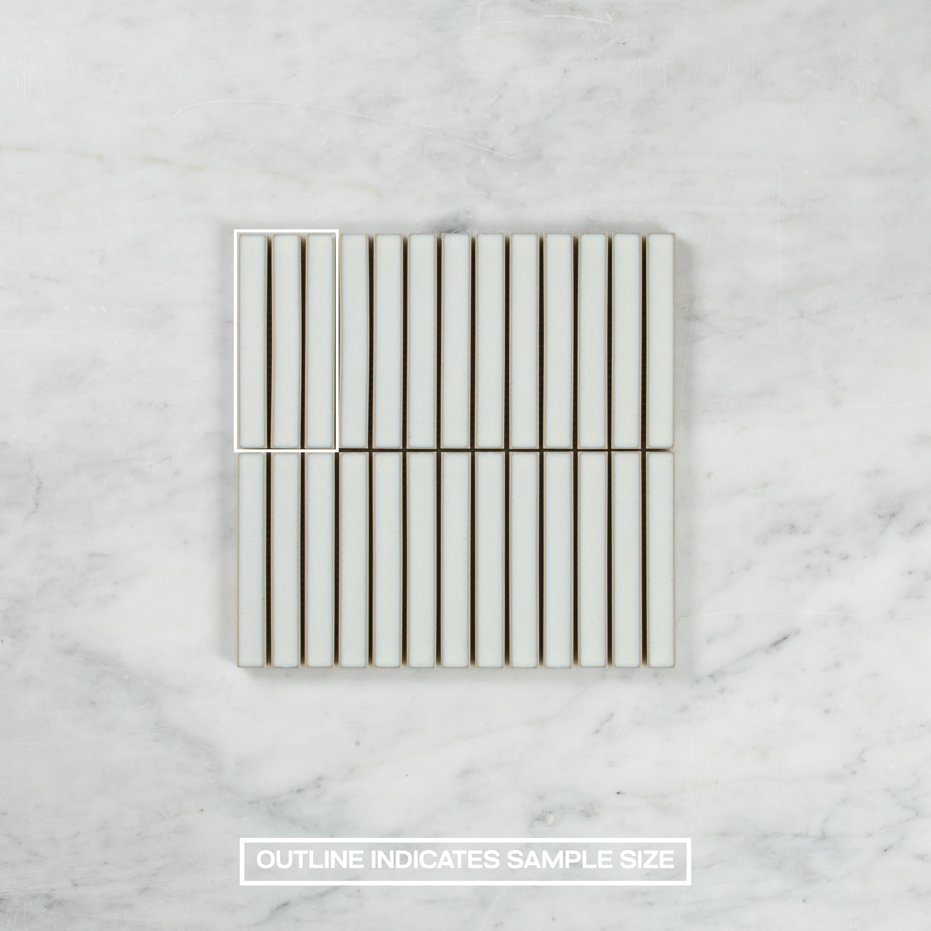 Clovelly Antique White Gloss Kit Kat Mosaic