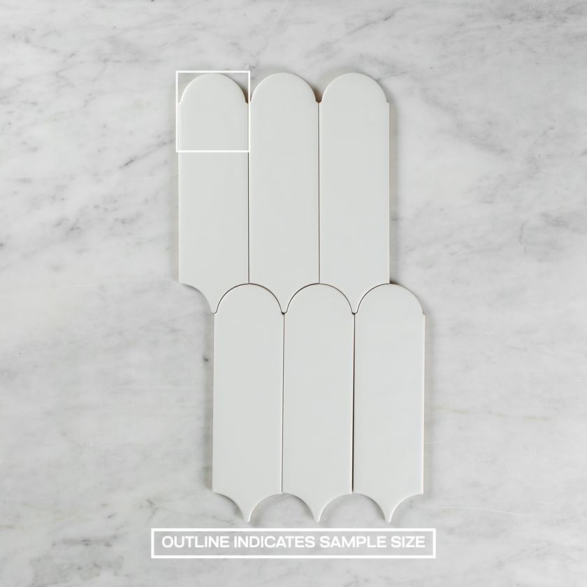 Flemmington Feather White Ripple Matte