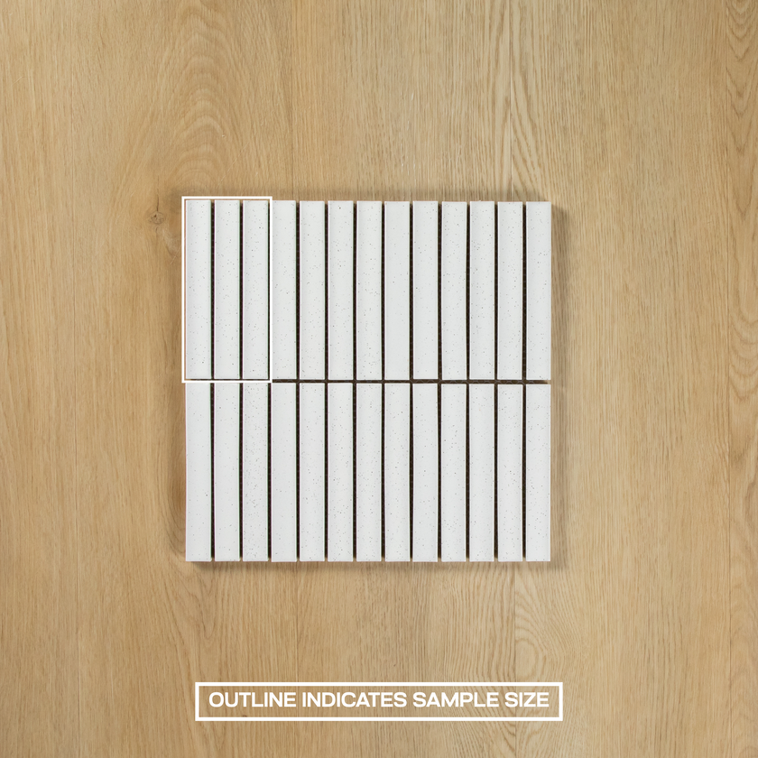 Clovelly White Grey Speckle Matte Concave Kit kat