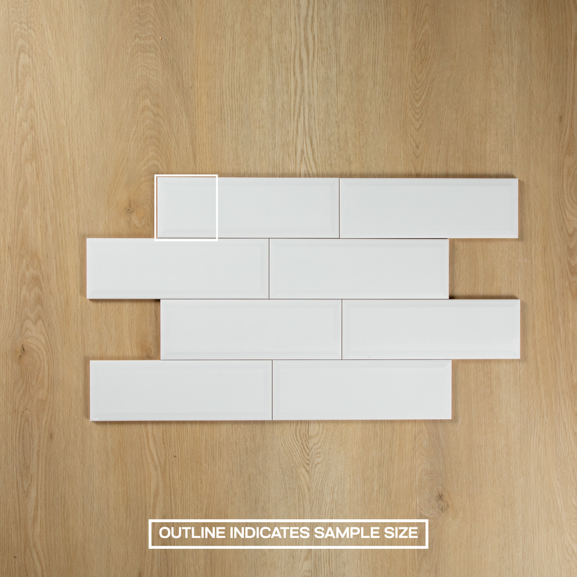 White Gloss Subway Pressed Edge