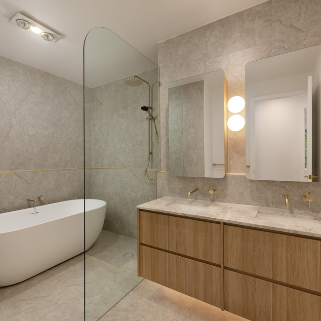 Travertine Stone Silver Matte