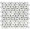 Carrara Marble Mosaic Hexagon Honed Small