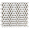 Carrara Marble Mosaic Penny Round Honed Mosaic