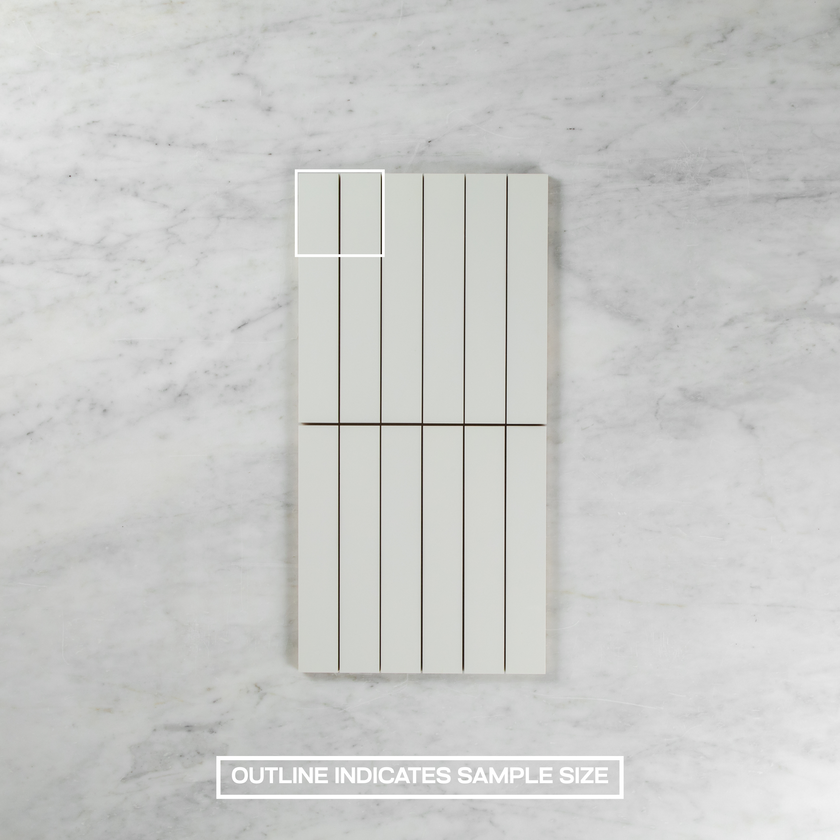 Matte White Rectified Mosaic