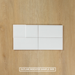 White Gloss Subway Bevelled