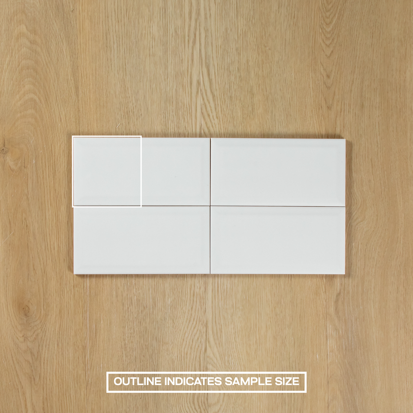 White Gloss Subway Bevelled