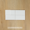 White Gloss Subway Bevelled