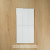 White Matte Subway Pressed Edge