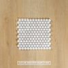 Carrara Marble Mosaic Penny Round Honed Mosaic
