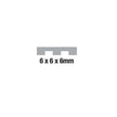 Adhesive Notched Trowel 6mm with Rubber Handle