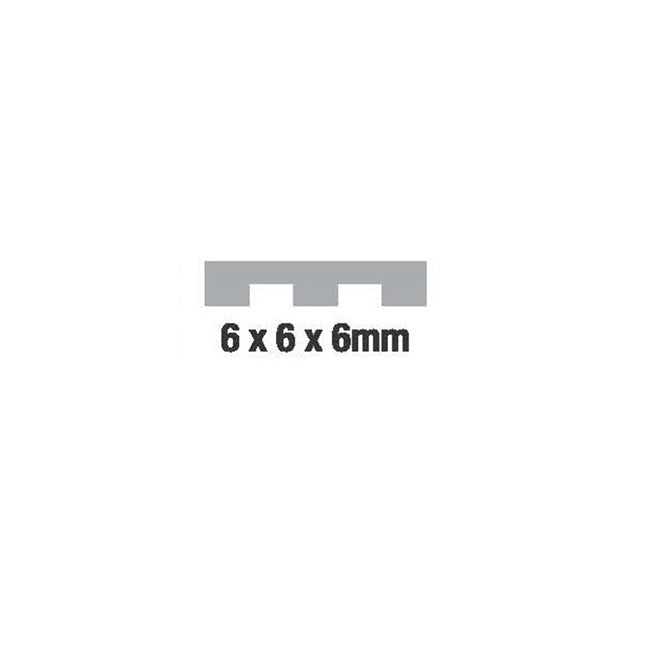 Adhesive Notched Trowel 6mm with Rubber Handle
