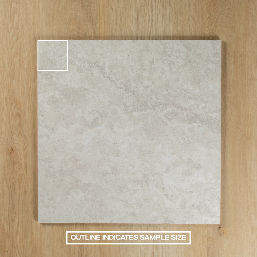 Travertine Stone Silver Polished