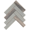 Blue Sandstone Herringbone Honed Mosaic