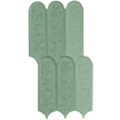 Flemmington Feather Light Green Ripple Gloss