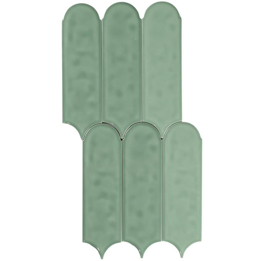 Flemmington Feather Light Green Ripple Gloss