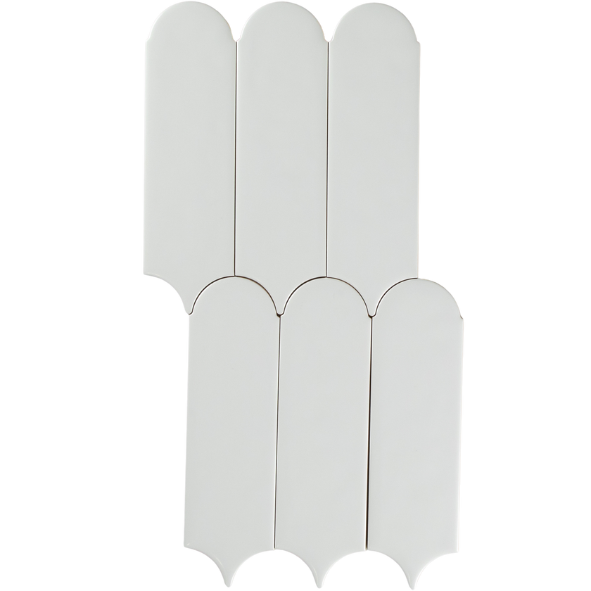 Flemmington Feather White Ripple Matte