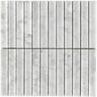 Carrara Marble Honed Concave Flute Mosaic