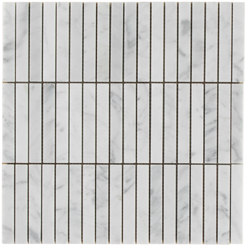 Carrara Marble Mosaic Kit Kat Natural Stone