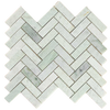 Ming Green Small Herringbone Honed Mosaic