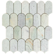 Ming Green Arch Long Fish Scale Carrara Mosaic