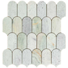 Ming Green Arch Long Fish Scale Carrara Mosaic