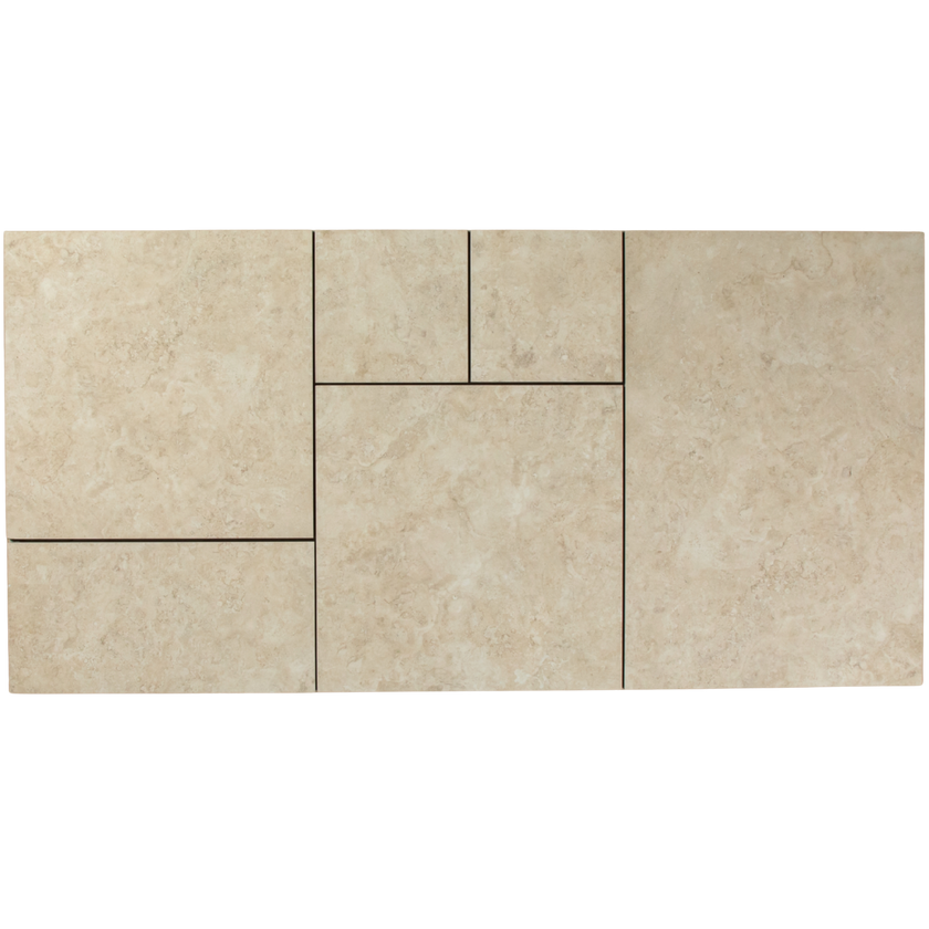 Travertine Stone Ivory French Pattern